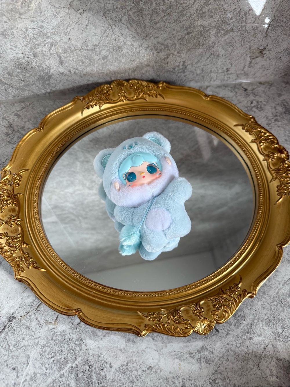 Blue Yooki plushie pendant
